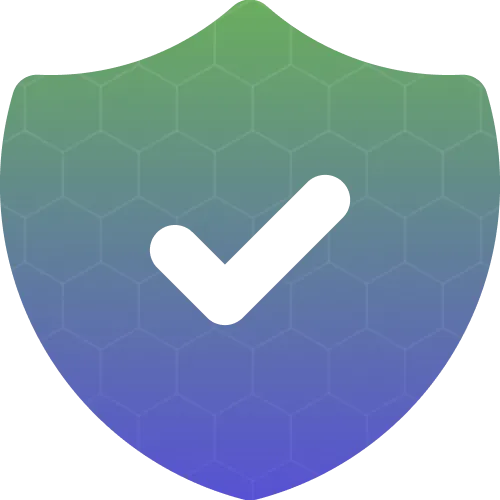 Escudo com ícone de check no meio